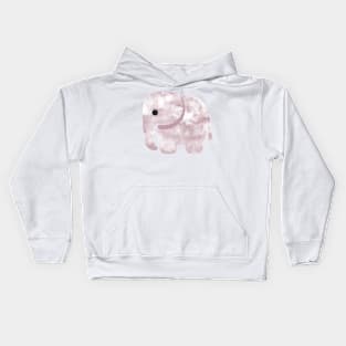 Pink Elephant Clouds Kids Hoodie